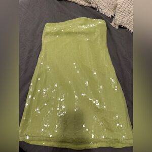 A&F XXS green sequin dress